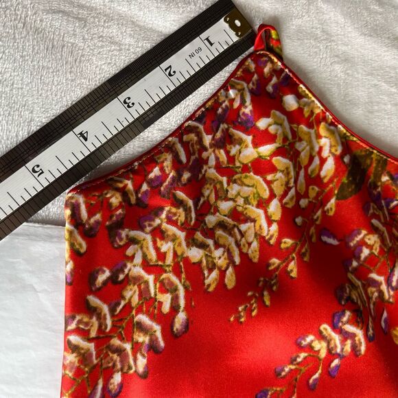 Natori Silk Slip Casual Fancy Tank Sleeveless Boho Japanese Bright Color Dress - Picture 14 of 16